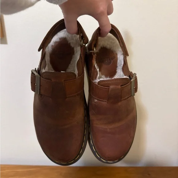 Dr. Martens Brown Leather Jorge II Mules - Picture 4 of 6